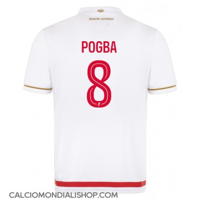 Maglie da calcio AS Monaco Paul Pogba #8 Prima Maglia 2025-26 Manica Corta Maglie da calcio AS Monaco Paul Pogba #8 Prima Maglia 2025-26 Manica Corta